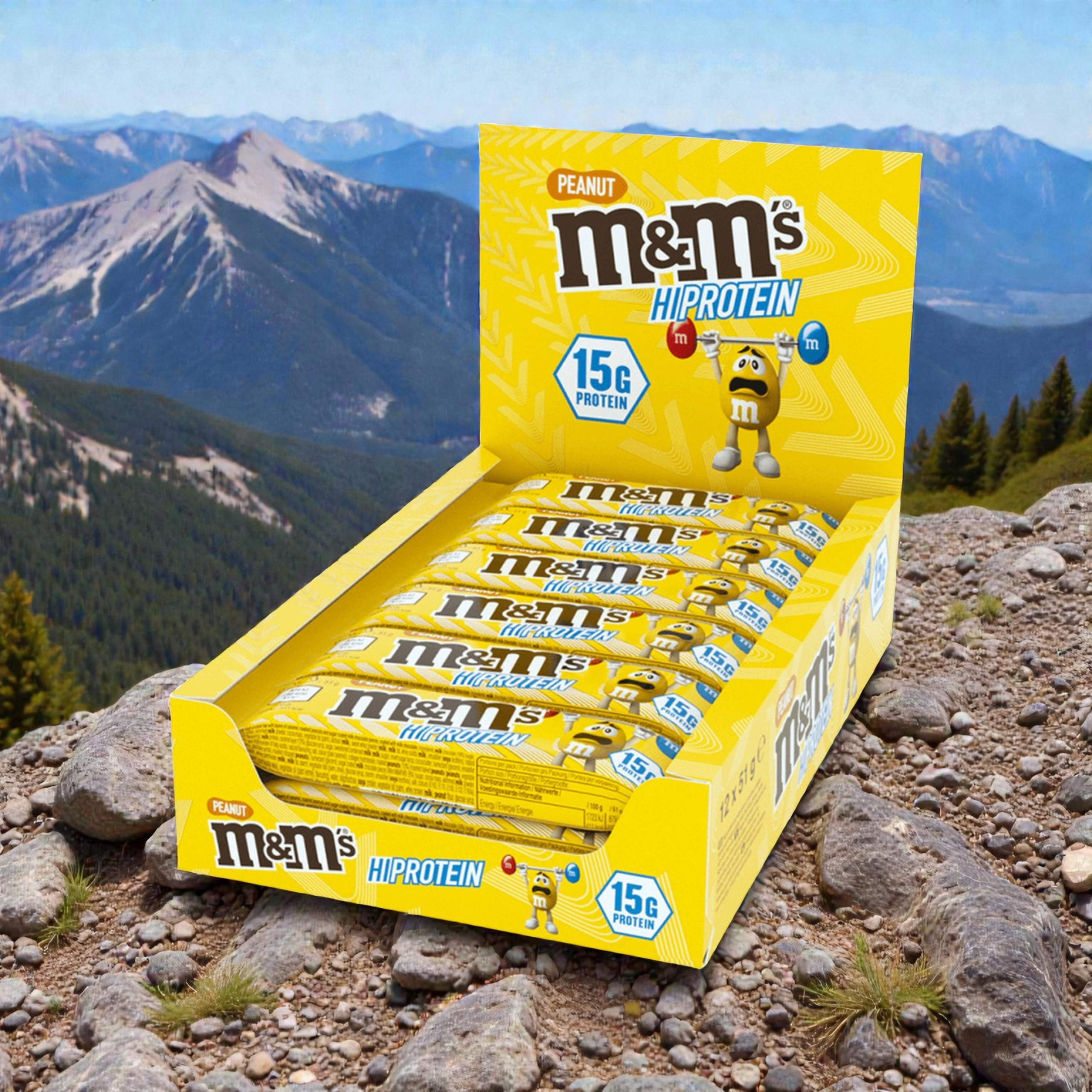 Mars - M&M`s Crispy HiProtein Bar - 12x 52g 